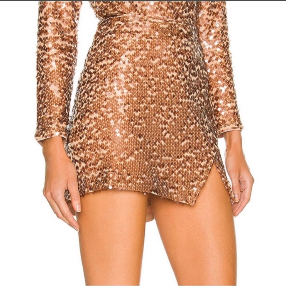 Astr the Label Romia Sequin Mini Skirt